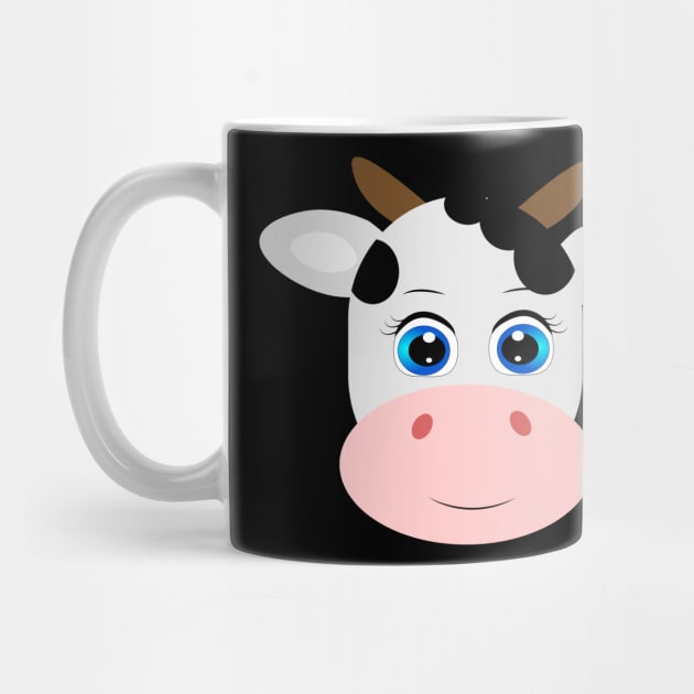 Cute Funny Cow Animal Face by CreationsForYou